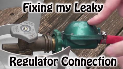 Dont Let It Drip: Fixing a Leaking Propane Regulator